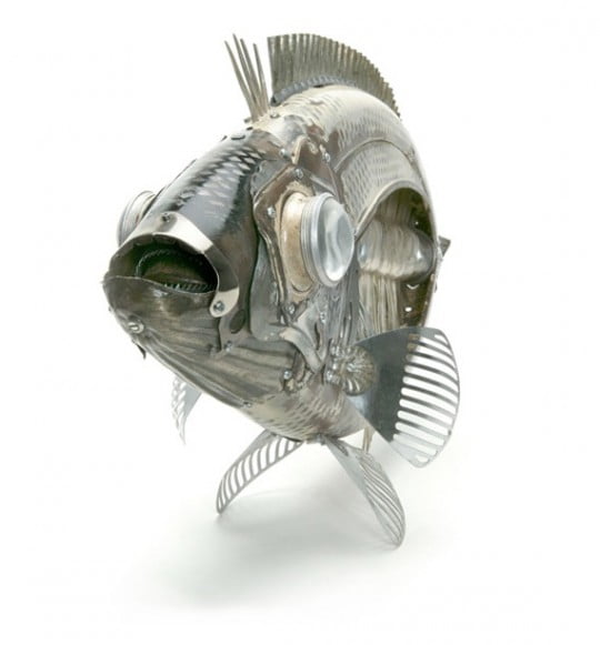 Эдуард Мартине: металлические рыбы. Арт.