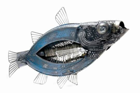 Эдуард Мартине: металлические рыбы. Арт.